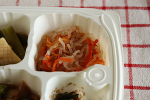 豚肉の甘辛炒め弁当④