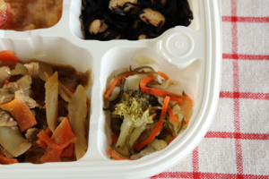 牛蒡と牛肉のカレーマヨネーズ弁当④