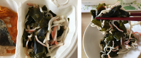 ワカメとカニカマの酢の物