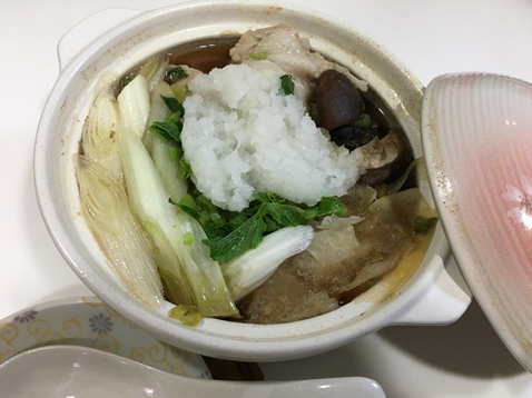 豚肉と大根のみぞれ鍋