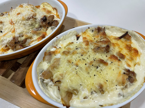 ポテトとチキンのクリームグラタン