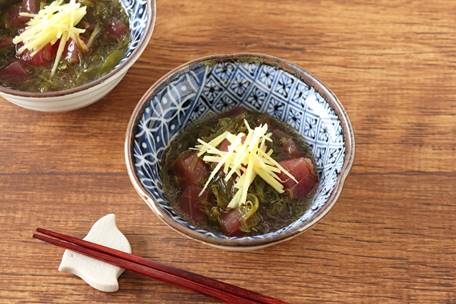 レシピ|めかぶとまぐろの和えもの