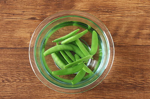 スナップエンドウのゆで方②