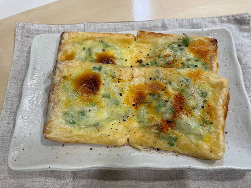 油揚げのチーズ焼き