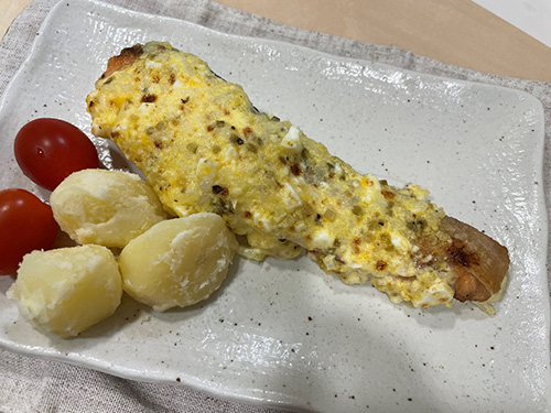 鮭のタルタルソース焼き