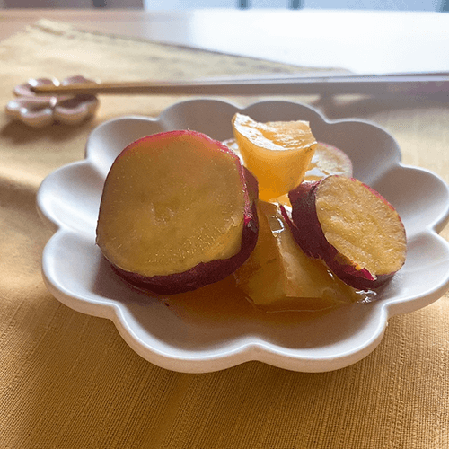 さつまいもとりんごの甘煮