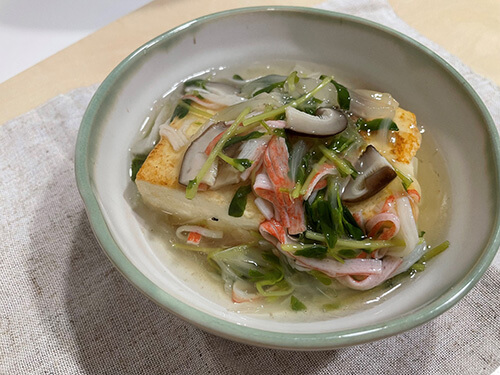 豆腐の野菜あんかけ