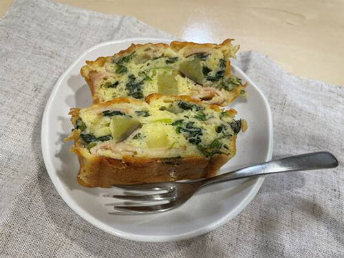 ほうれん草とさつまいものケークサレ
